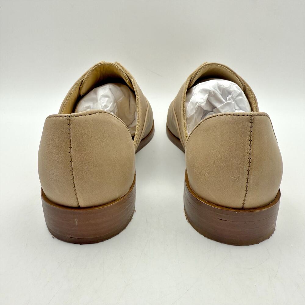 NISOLO Womens Emma D'Orsay Flats SIZE 6M EU 36 Tan Beige Leather Slip On NIB - Picture 9 of 12